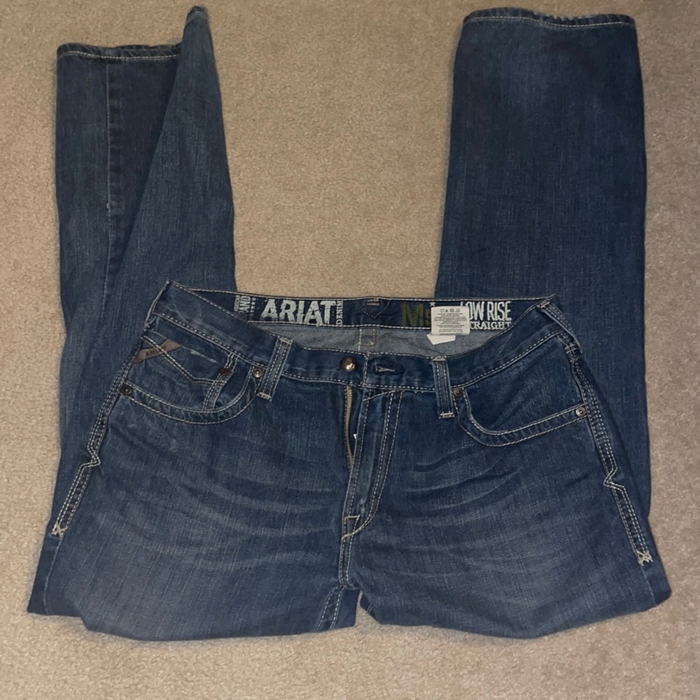 ARIAT Dark Blue Low Rise Straight jeans